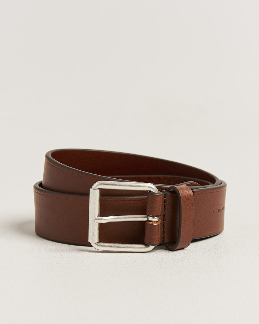 Tiger of Sweden Labori Leather Belt Dark Brown – Marrone