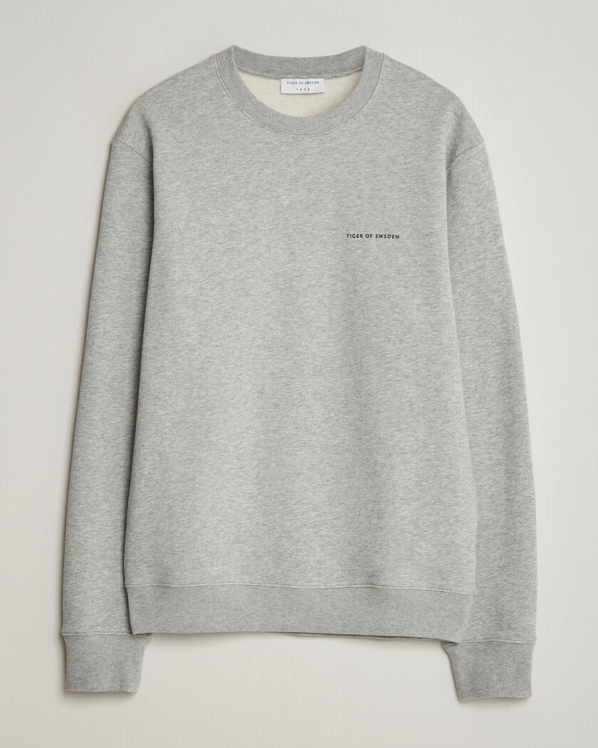 Tiger of Sweden Emerson Crew Neck Sweatshirt Grey Melange – Grigio