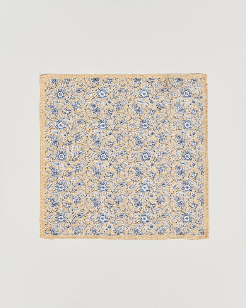 Amanda Christensen Silk Oxford Large Flower Pocket Square Yellow – Giallo