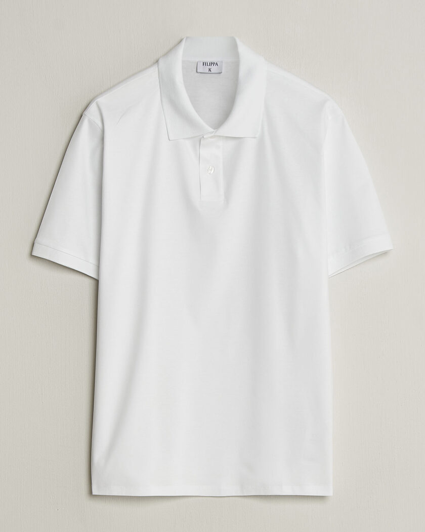 Filippa K Technical Cotton Polo White – Bianco