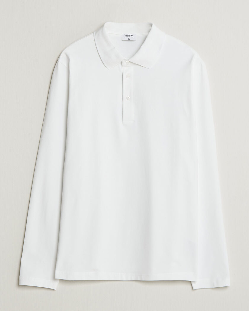 Filippa K Luke Stretch Polo Shirt White – Bianco