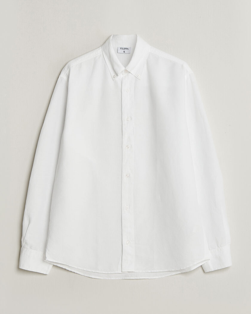 Filippa K Relaxed Cotton/Linen Shirt White – Bianco