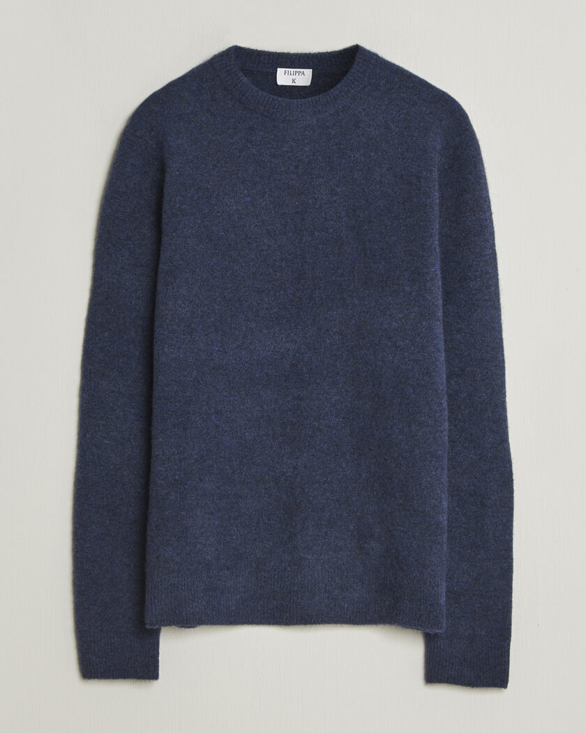 Filippa K Yak Knitted Sweater Night Teal – Blu