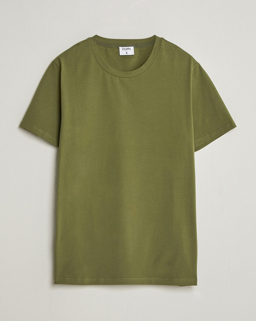 Filippa K Soft Lycra T-Shirt Laurel Green – Verde