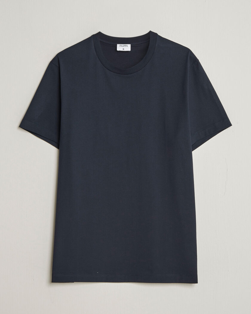Filippa K Filip Crew Neck T-Shirt Navy – Blu
