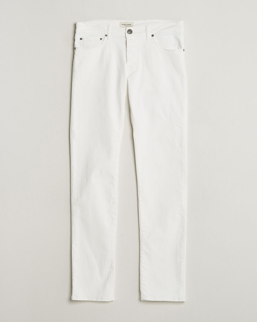 Jacob Cohën Bard Slim Fit Bull Stretch Jeans White – Bianco