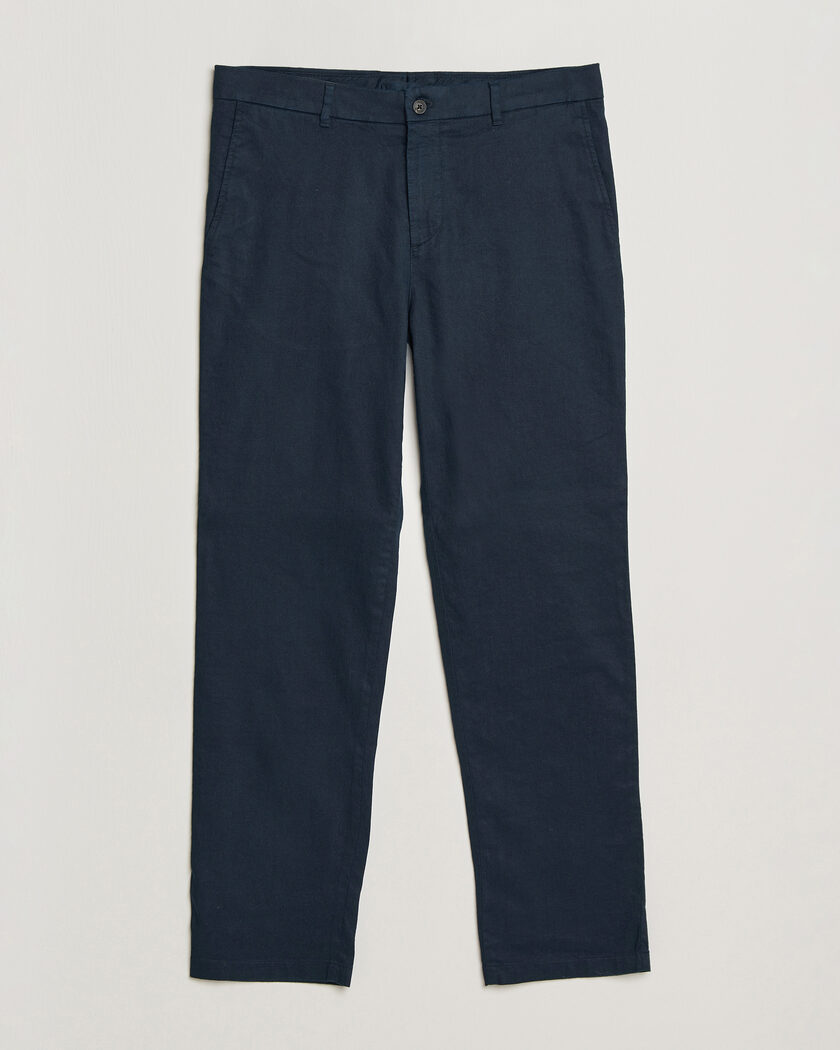 J.Lindeberg Logan Stretch Linen Pants JL Navy – Blu