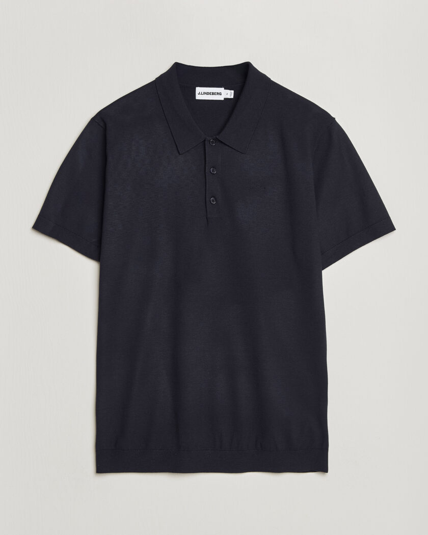 J.Lindeberg Ridge Knitted Polo JL Navy – Blu