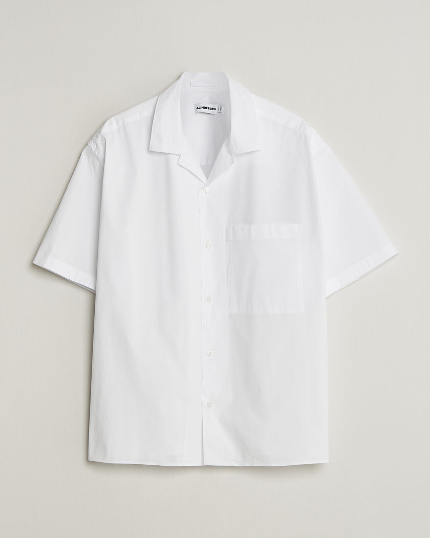 J.Lindeberg Ellis Cotton Resort Shirt White – Bianco