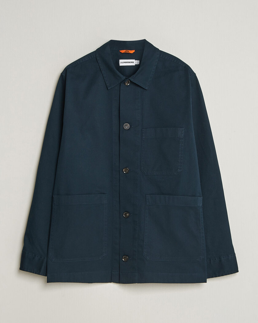 J.Lindeberg Easton Cotton Overshirt JL Navy – Blu