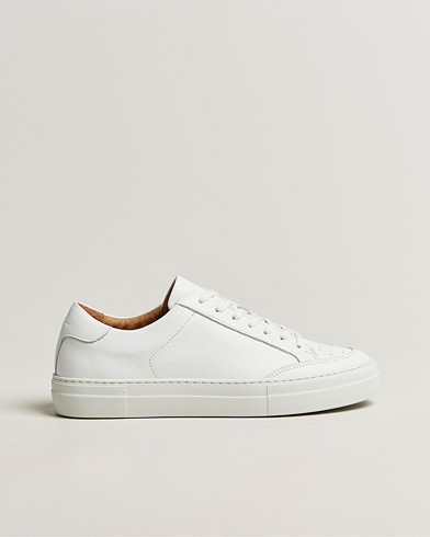J.Lindeberg Art Signature Leather Sneaker White – Bianco