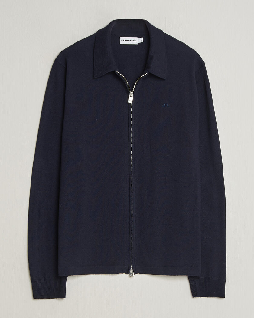 J.Lindeberg Kaleb Merino Cardigan JL Navy – Blu