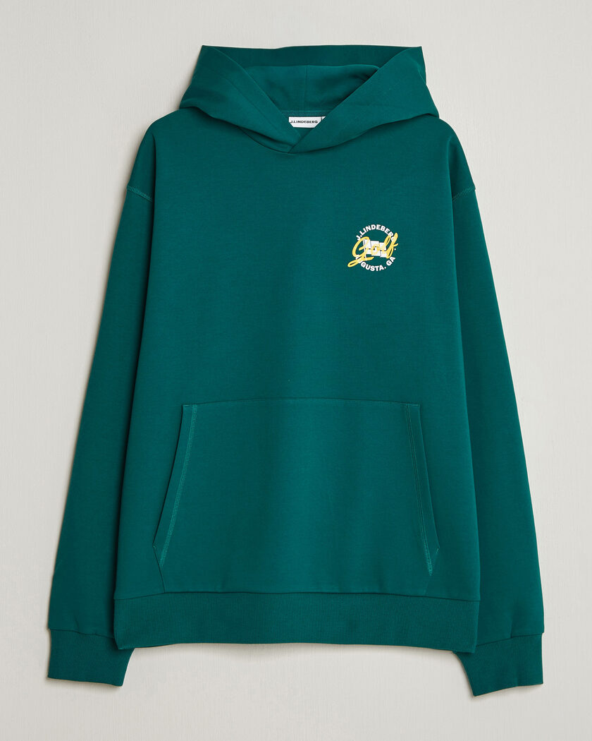 J.Lindeberg Club Masters Tour Hoodie Forest Biome – Verde