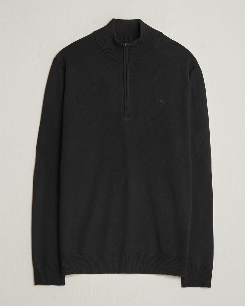 J.Lindeberg Kiyan Merino Half Zip Black – Nero