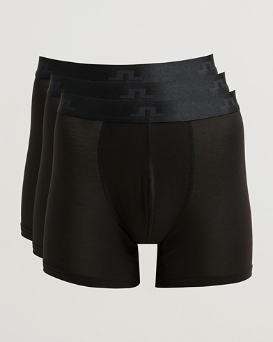 J.Lindeberg 3-Pack Bridge Lyocell Boxer Black – Nero