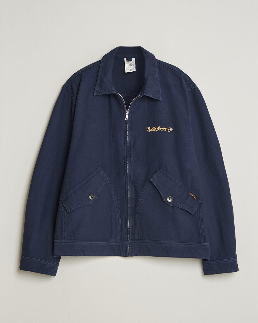 Nudie Jeans Blake Embroided Jacket Navy – Blu