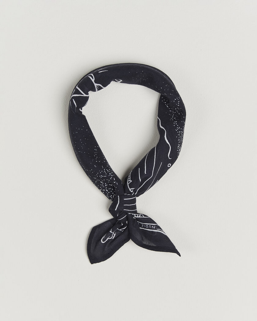 Nudie Jeans Ingrid Printed Bandana Blue – Blu