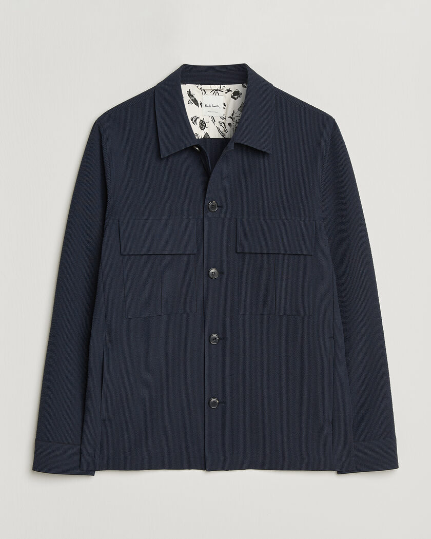 Paul Smith Cotton Overshirt Navy – Blu