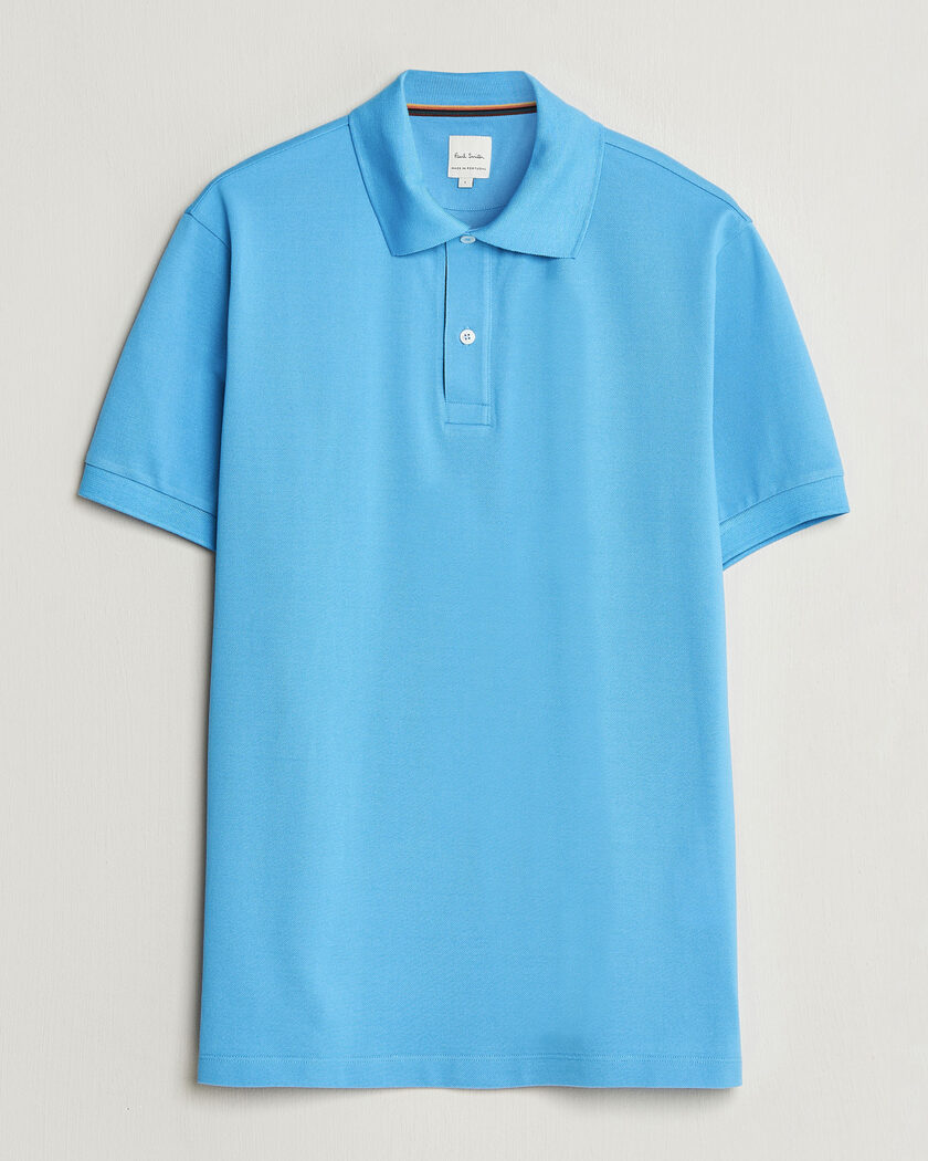Paul Smith Placket Stripe Polo Blue – Blu