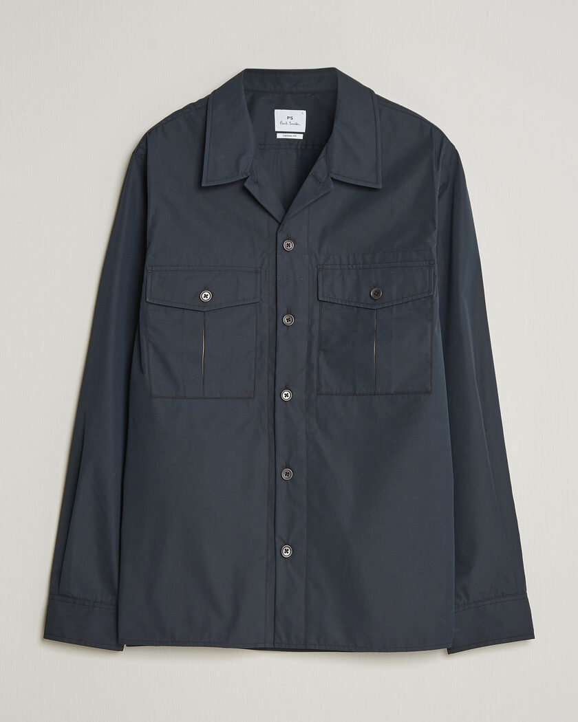 PS Paul Smith Casual Cotton Overshirt Navy – Blu