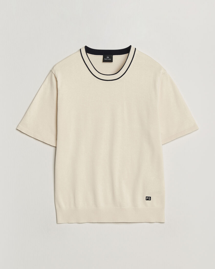 PS Paul Smith Cotton Knitted T-Shirt White – Bianco