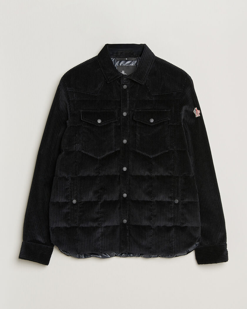 Moncler Grenoble Gelt Corduroy Shirt Jacket Black – Nero
