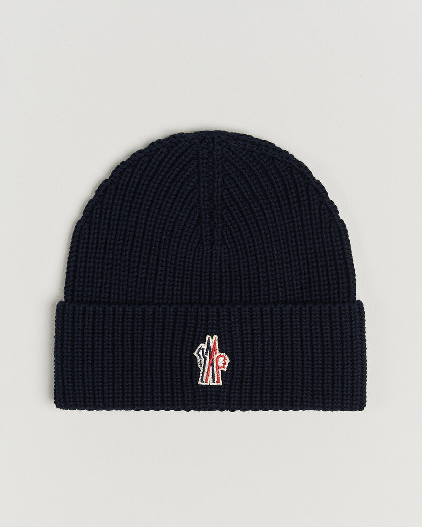 Moncler Grenoble Rib Beanie Navy – Blu
