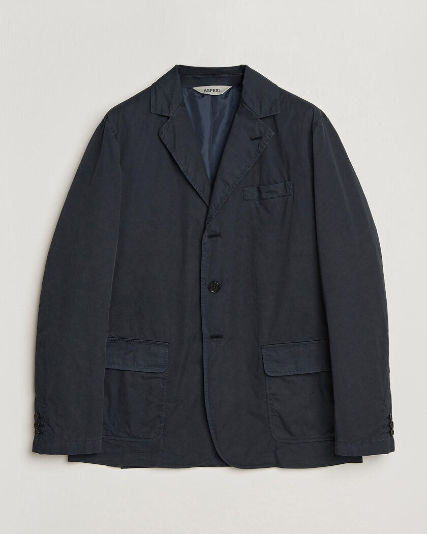 Aspesi Cotton Blazer Navy – Blu