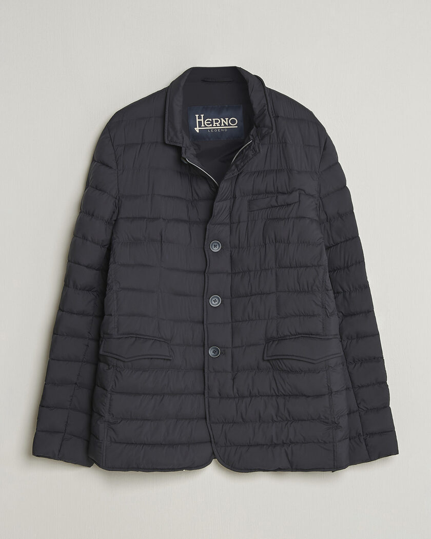 Herno Nuage Matt Nylon Blazer Navy – Blu