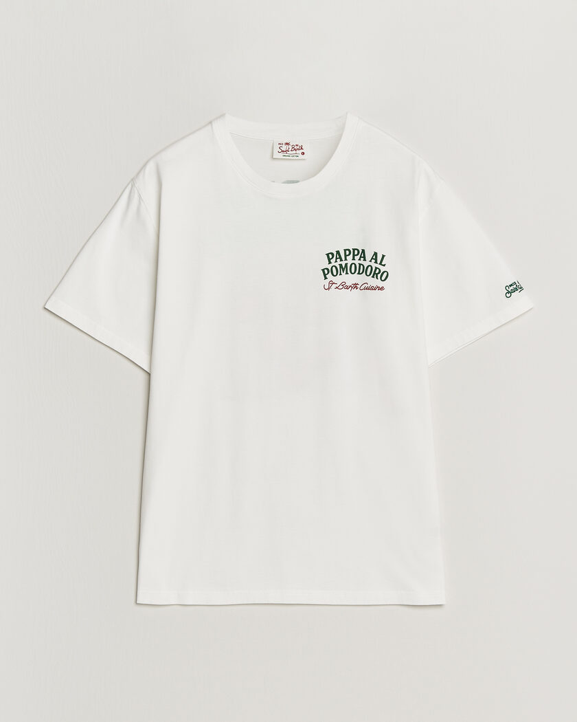 MC2 Saint Barth Back Printed Cotton T-Shirt Pappa Pomodoro – Bianco