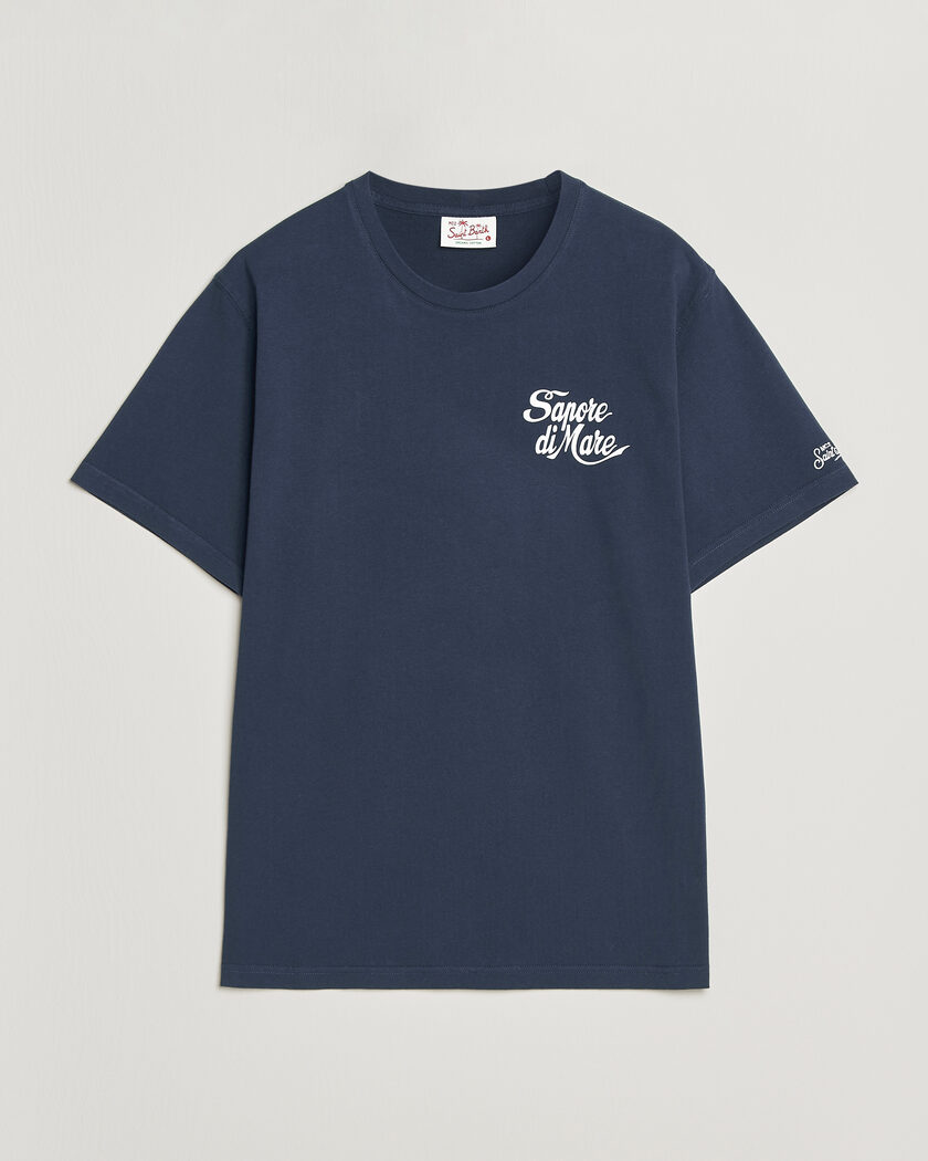 MC2 Saint Barth Printed Cotton T-Shirt Sapore Di Mare – Blu
