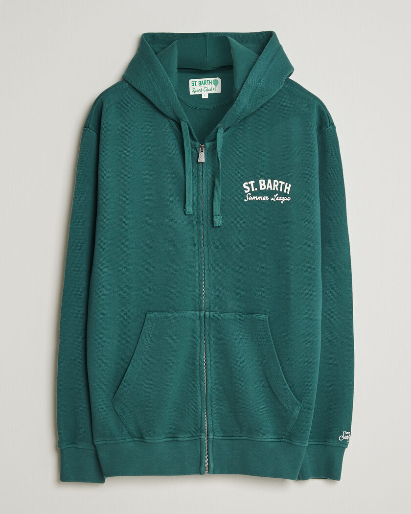 MC2 Saint Barth Back Printed Hoodie Tennis League – Verde