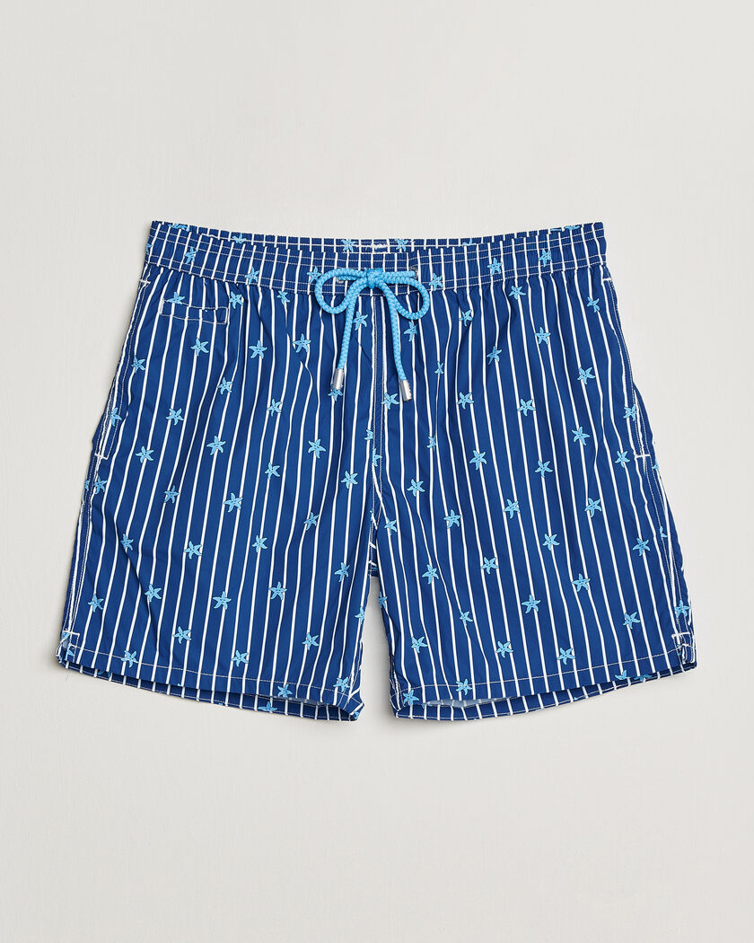 MC2 Saint Barth Printed Swim Shorts Blue Starfish – Blu