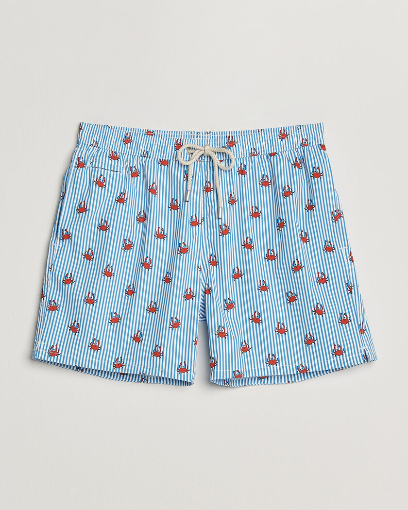 MC2 Saint Barth Printed Swim Shorts Blue Crabs – Blu