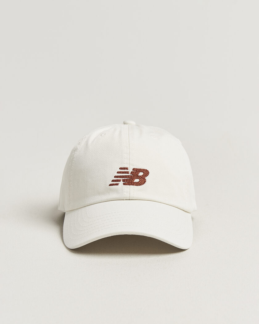 New Balance 6 Panel Logo Cap Sea Salt – Bianco