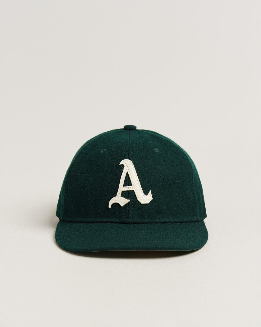New Era Retro Crown 9Fifty Melton Wool Cap Oakland Athletics – Verde