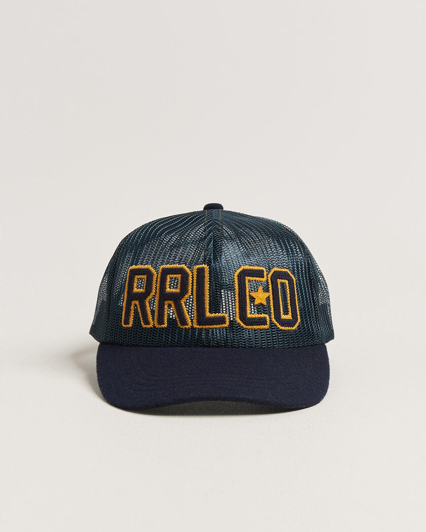 RRL Mesh Trucker Cap Navy – Blu
