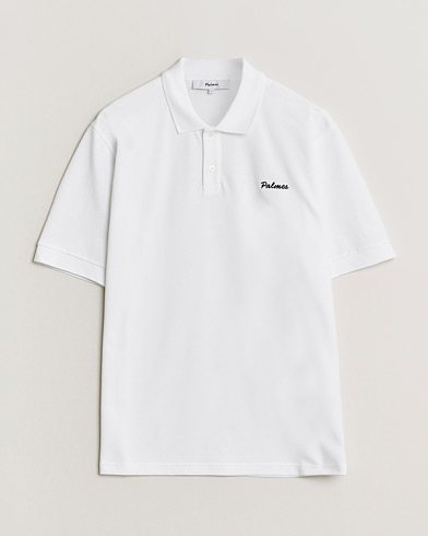 Palmes Stitch Piquet Polo White – Bianco