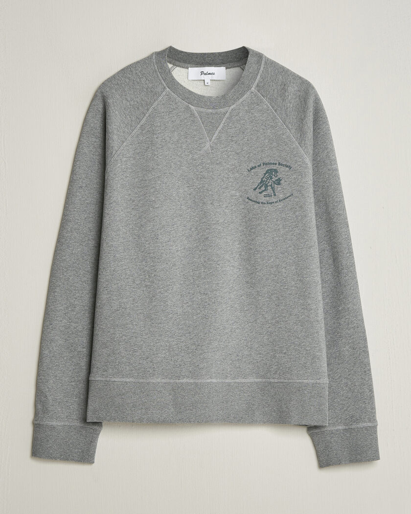 Palmes Lake Raglan Sweatshirt Grey Melange – Grigio