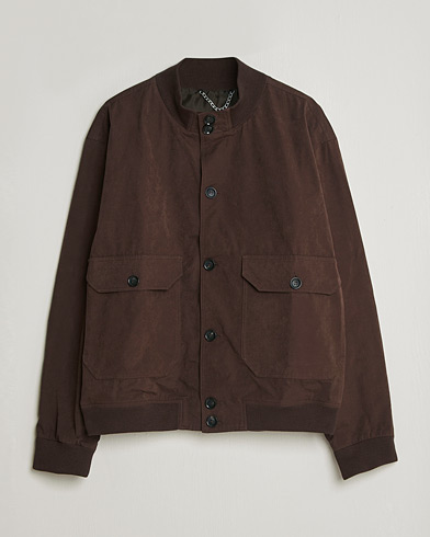 Palmes Waxed Cotton Jacket Brown – Marrone