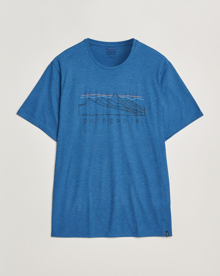 Patagonia Cap Cool Trail T-Shirt Aquatic Blue – Blu