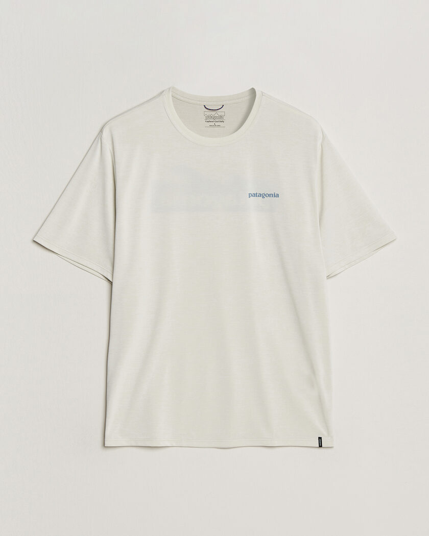 Patagonia Cap Cool Daily Logo T-Shirt Dyno White – Bianco