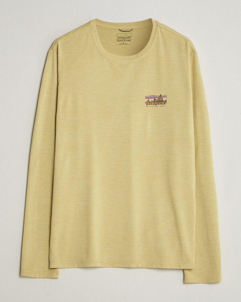 Patagonia 73 Skyline Cap Cool Daily Long Sleeve T-Shirt Yellow – Giallo