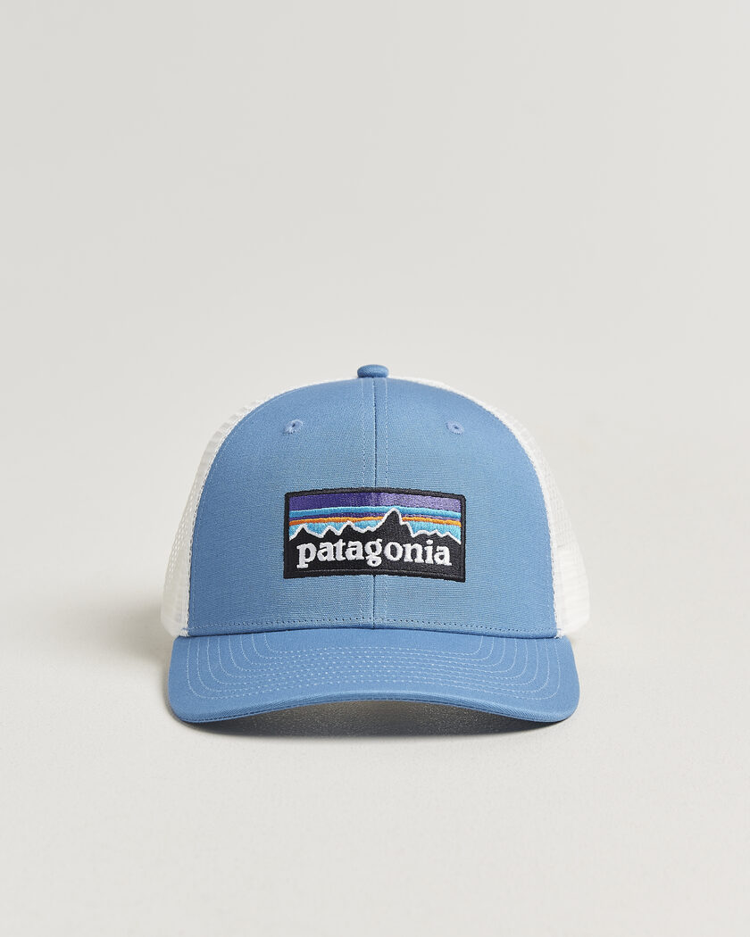 Patagonia P-6 Logo Trucker Hat Shore Blue – Blu