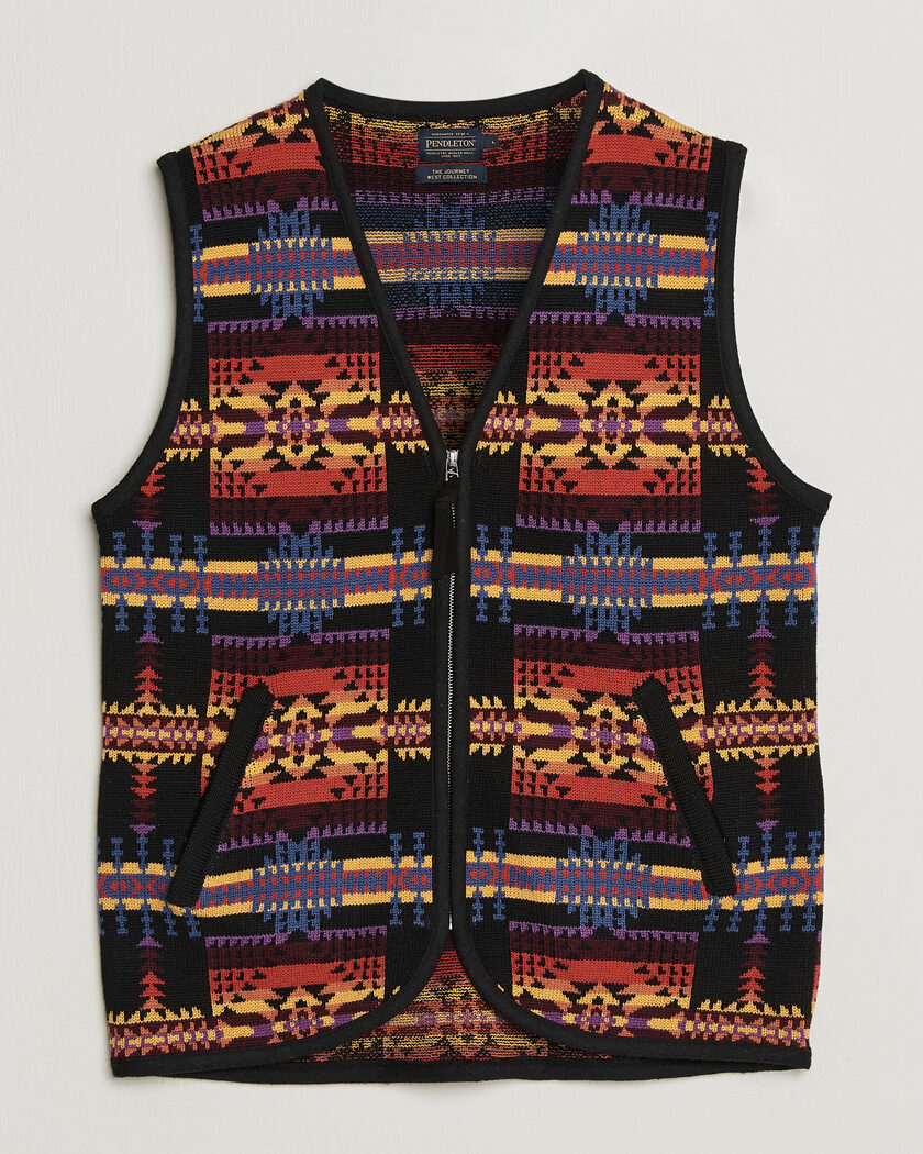 Pendleton Jacquard Vest Black – Giallo