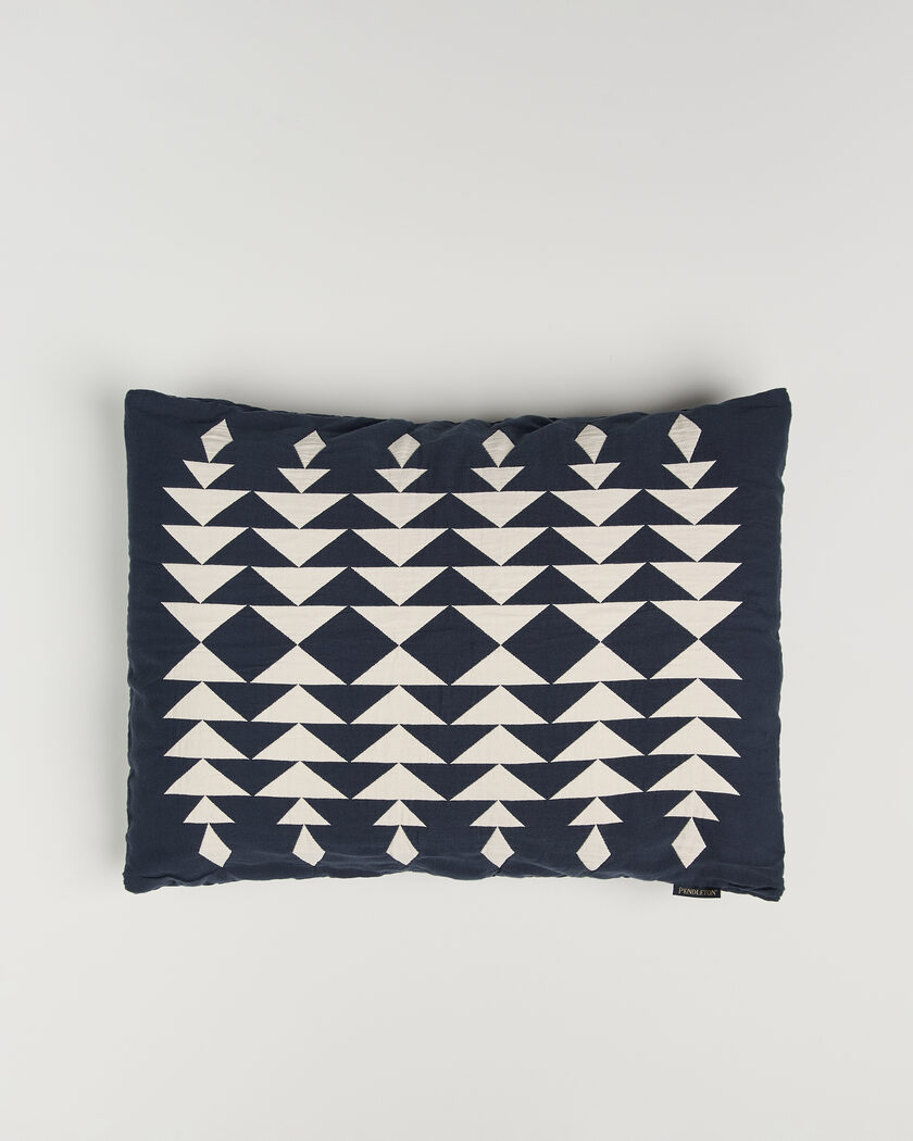 Pendleton Organic Cotton Matelasse Pillow Midnight Nova – Blu
