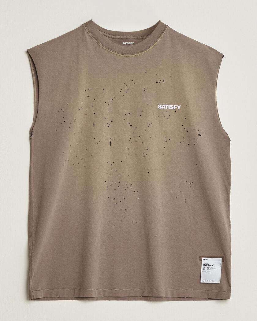 Satisfy MothTech Muscle Tee Sun Bleached Falcon – Marrone