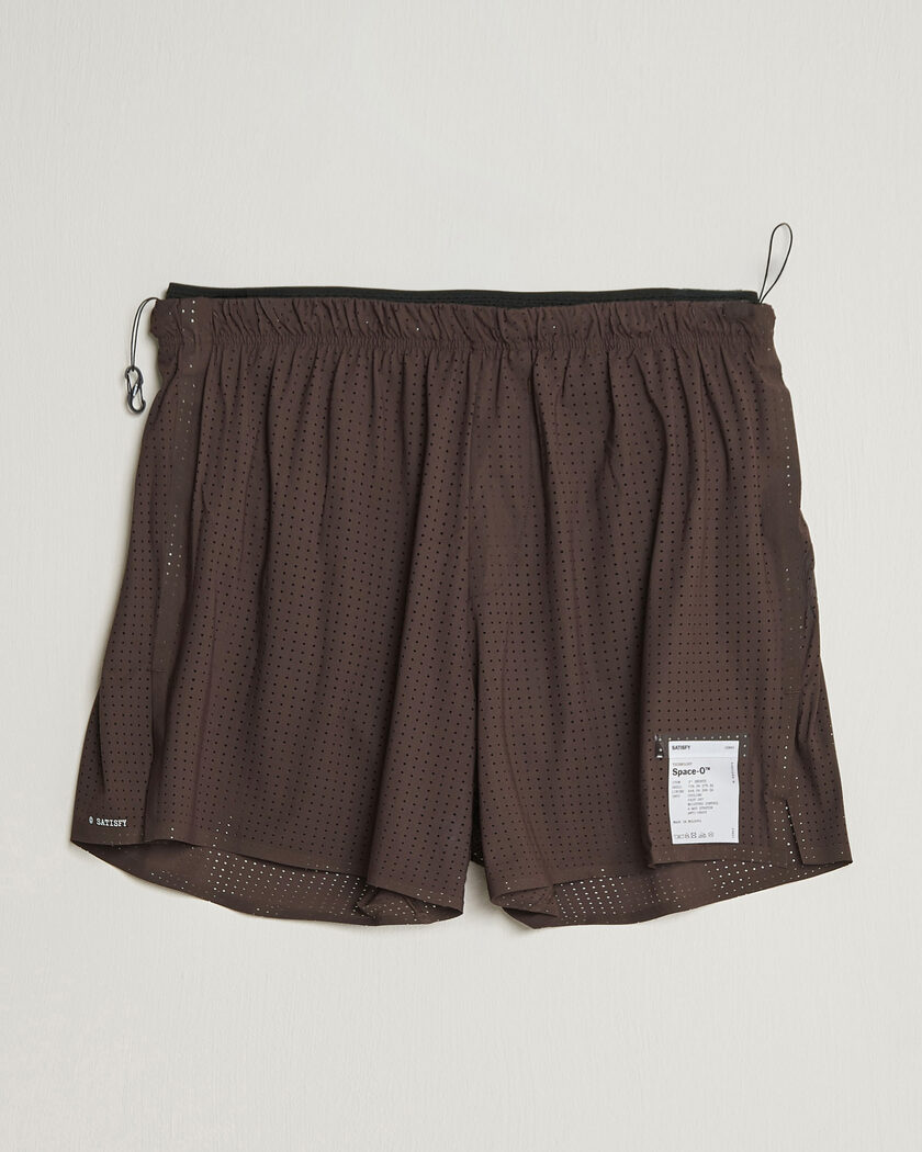Satisfy Space-O 5 Inch Shorts Deep Mahogany – Marrone