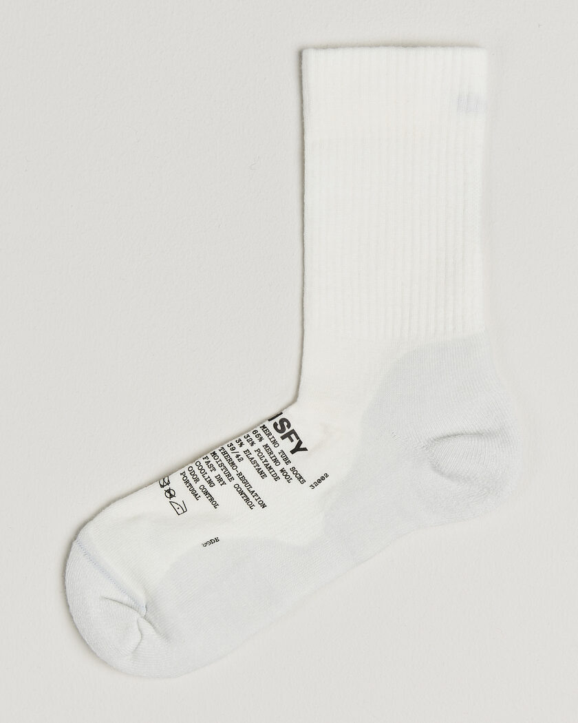 Satisfy Merino Tube Socks White – Bianco