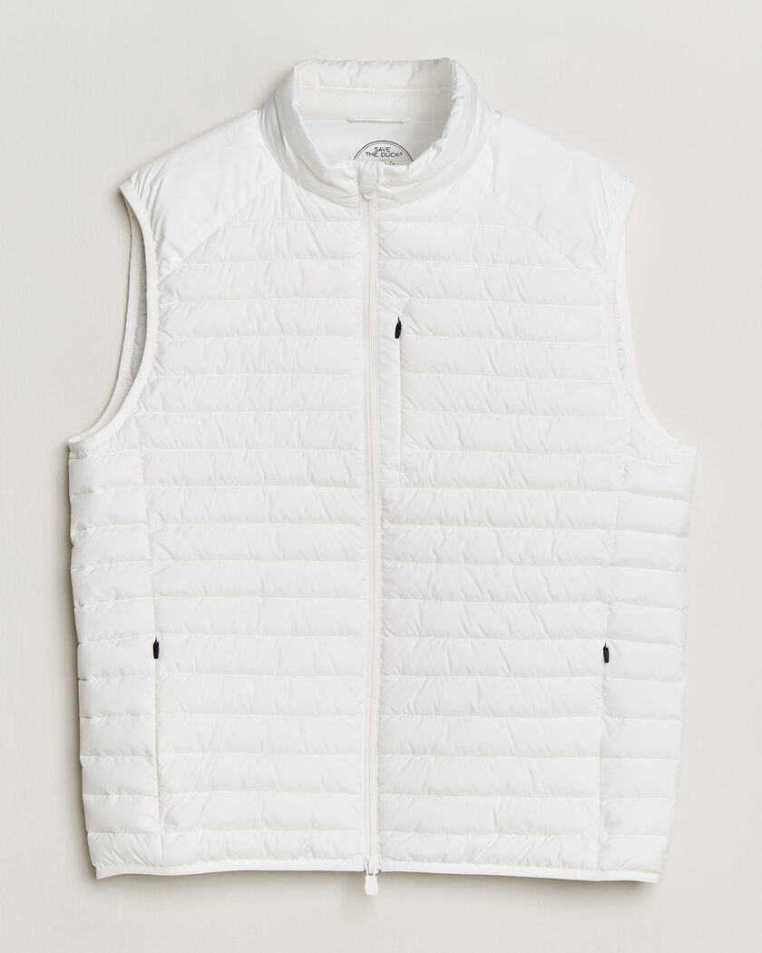 Save The Duck Dave Lightweight Padded Vest Dull White – Bianco